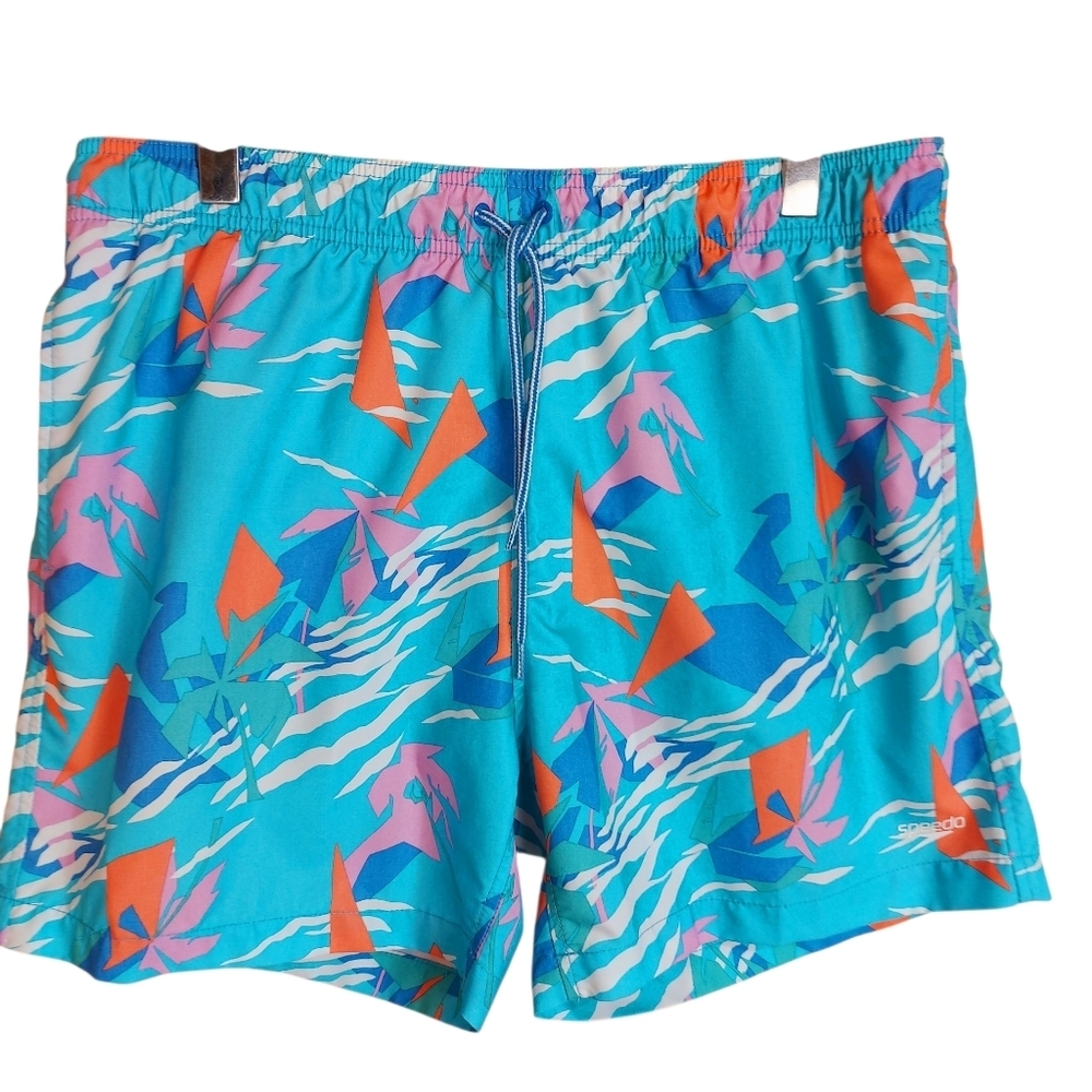 🍄3/50$🍄 SPEEDO Swim Trunk Board Surfer Short 80's Style Size XL